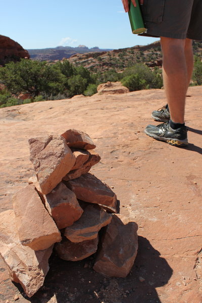 Follow these rock cairns so you don't get lost