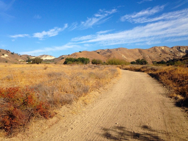 Typical view of the bottom part of the trail before you get to the trailhead.