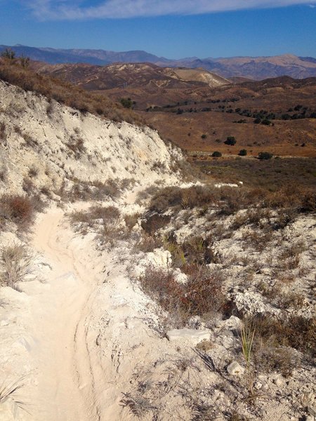 The trail down can be very sloppy dirt and a tough hike down.