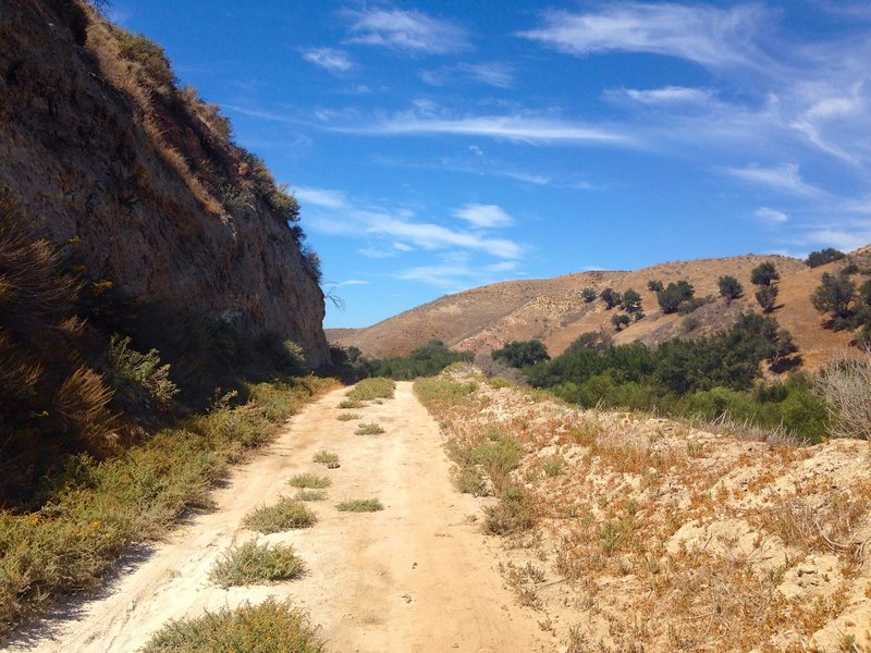 A nice hike back inside the canyon.