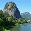 Beacon rock from the river.