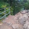 The rugged Beacon Rock Trail.