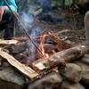 Campfire along Red Creek in the Dolly Sods Wilderness