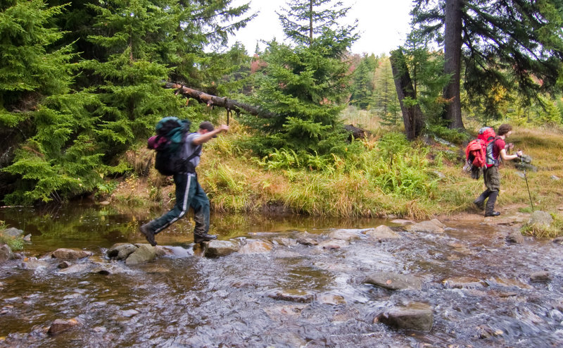 Crossing Red Creek