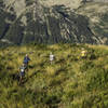 Near the beginning of the race - looking back at the Whetstone Mountains.