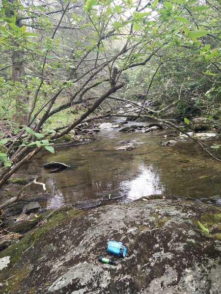 Creek by our campsite