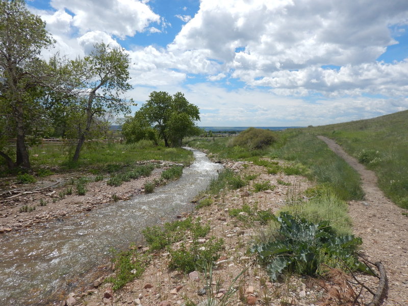 Parts of the Old Kiln Trail were washed out in the 2013 flood