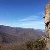 Looking out right below the summit