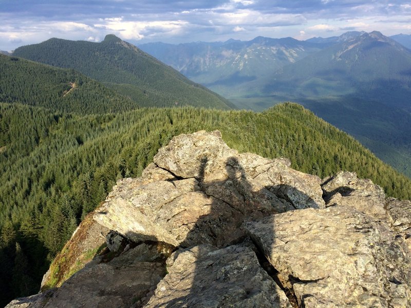 Sunset at the summit.