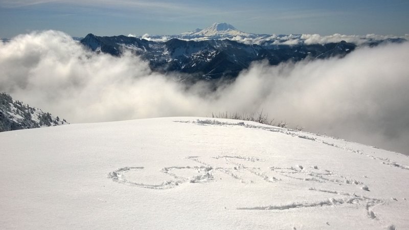 Mailbox Peak summit photo