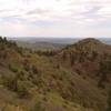 Walking along the trail. To the right is the scenic view path, Golden Eagle.