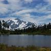 Mt. Shuksan behind the Mt. Baker Lodge Lakes.