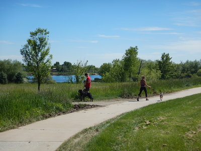 Wonderland Lake is a favorite for dog walkers