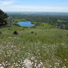 Views east of Wonderland Lake and north Boulder