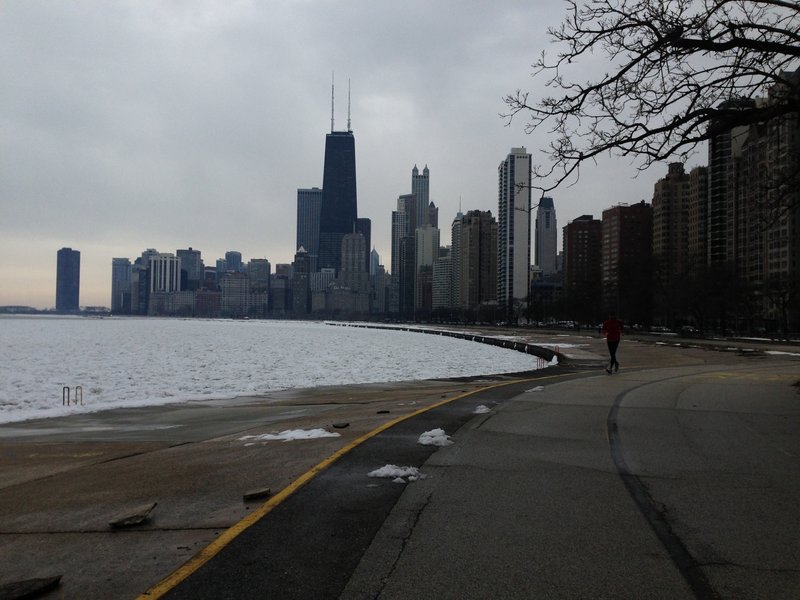 View from the Chicago Lakefront Trail.