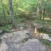 Rock section of the Warpath Ridge Trail