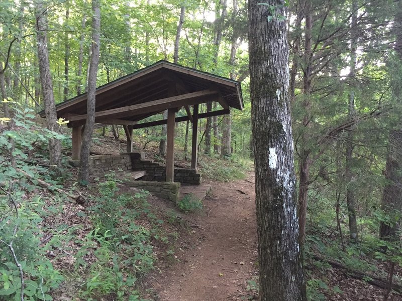 South Plateau Loop has multiple rest shelters along it that provide a nice place to "rest" while taking in the view.