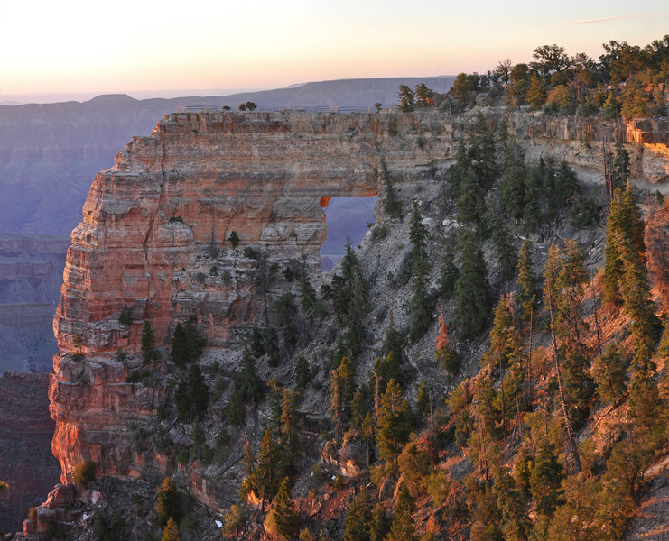 Sunrise on Angels Window (photo by NPS)