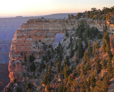 Sunrise on Angels Window (photo by NPS)