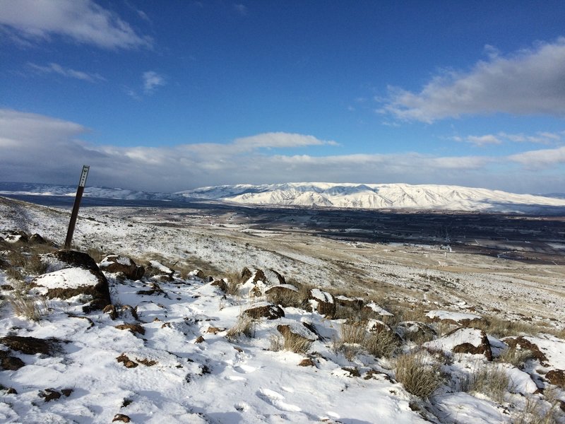 Looking north towards Naches and Cleman Mountain.