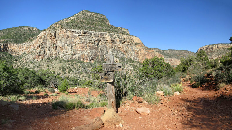 Junction of Hermit Trail and Waldron Trail (NPS photo by Michael Quinn)