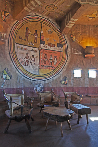 Desert View Watchtower, interior.