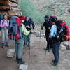 Taking a break along the Hermit Trail