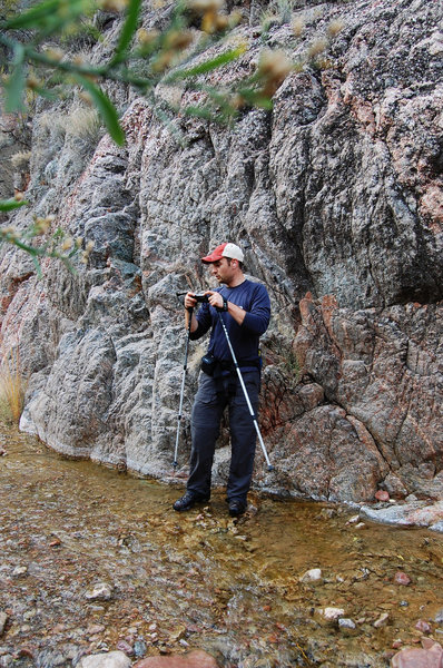 Standing in Hermit Creek