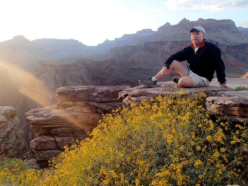 Enjoying the views from Plateau Point