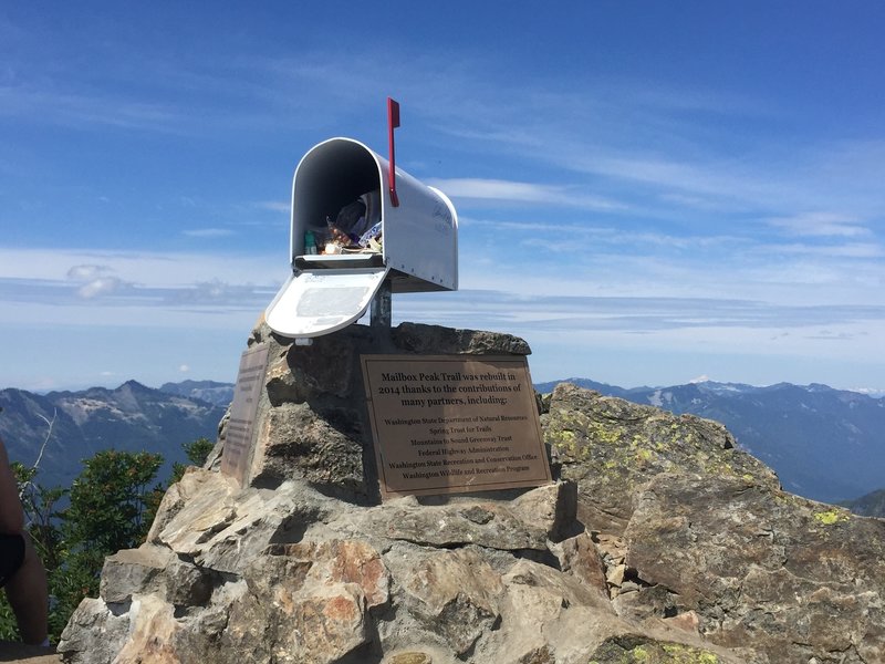 Goodies!  At Mailbox Peak.