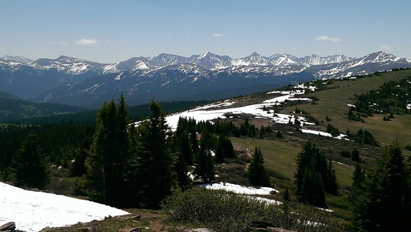 Views south from the shoulder of Shrine Mountain