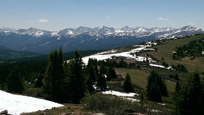 Views south from the shoulder of Shrine Mountain