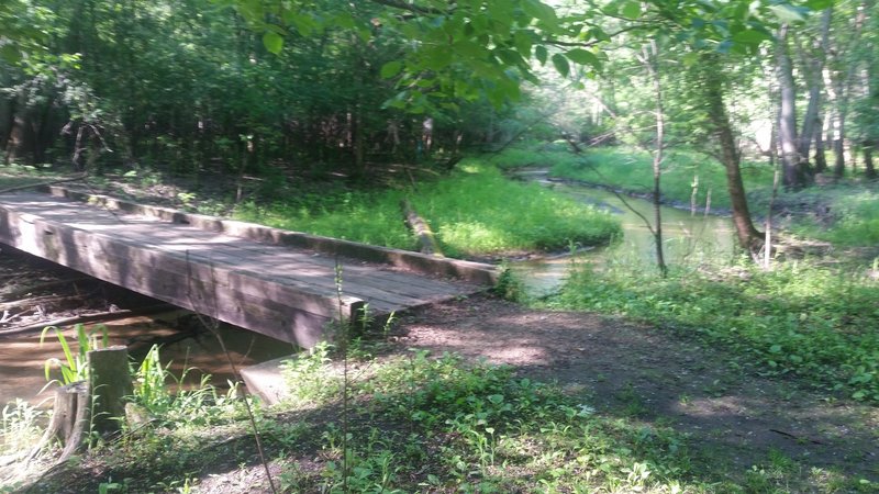 Bridge over Trout Brook near where it heads into the St. Croix