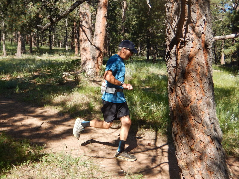 Good running conditions along the Bluebell Mesa Trail