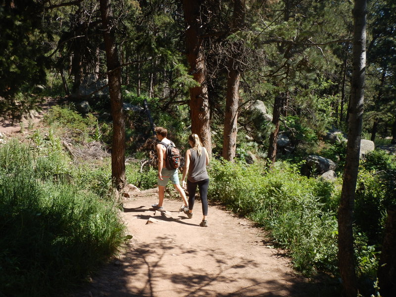 The lower reaches of the Royal Arch Trail