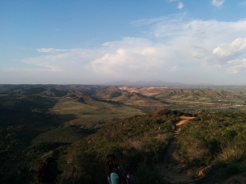 View towards the north of the Grassland Loop at Mission Trails Park from the Kwaay Paay Peak Trail.