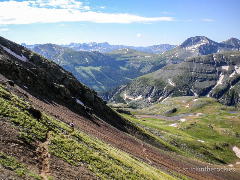 Below Grant/Swamp Pass en route to the Kamm Traverse and KT aid station.