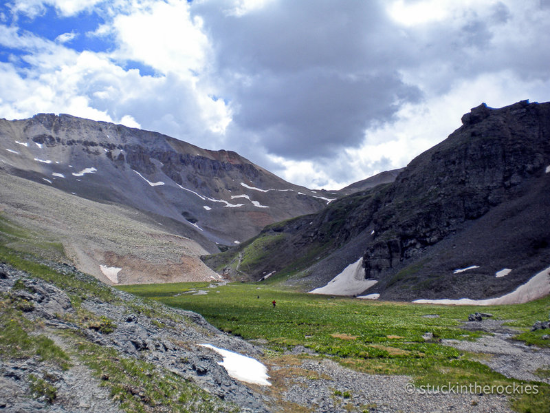 Upper Bear Creek drainage, between Oscar's Pass and Telluride.