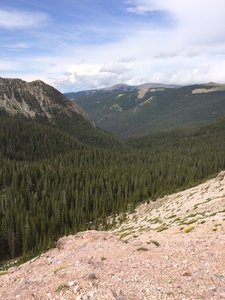 Looking down the way you came up