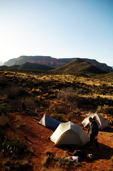Camping in Surprise Valley, Grand Canyon NP (photo by Nathan Troop)