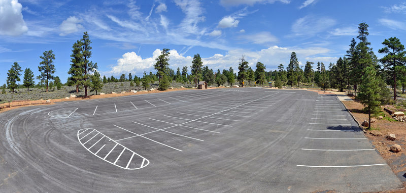 The new Tusayan trailhead parking area