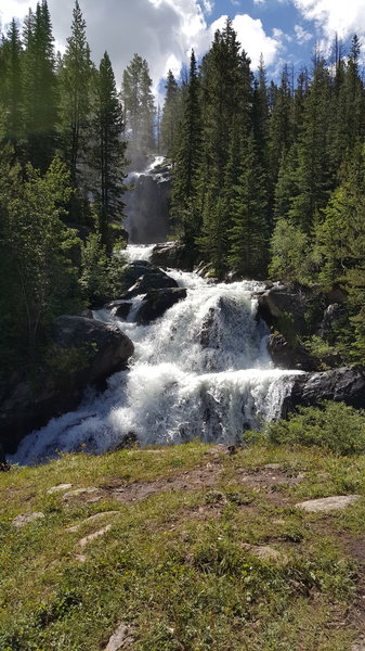 One of several waterfalls along the way