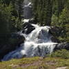 One of several waterfalls along the way