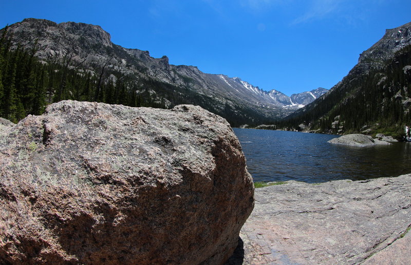 From the shores of Mills Lake, Rocky Mountain National Park