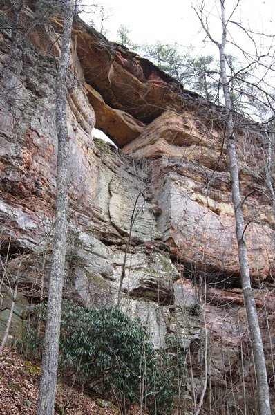 Double Arch from the trail below