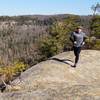 Running back from Hanson's Point