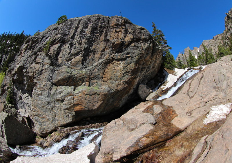 Rushing creek below Emerald Lake