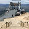 Top of the Jackson Hole Mountain Resort Aerial Tram, and finish area of the Rendezvous Mountain Hillclimb