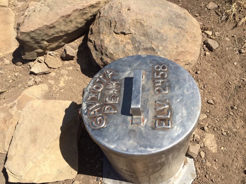 Elevation Marker for Gaviota Mountain.