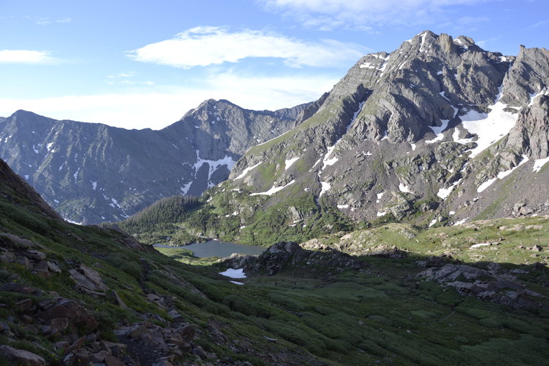 Looking east into South Colony Lakes Basin